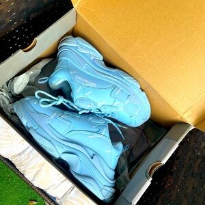 Balenciaga triple S logo all over